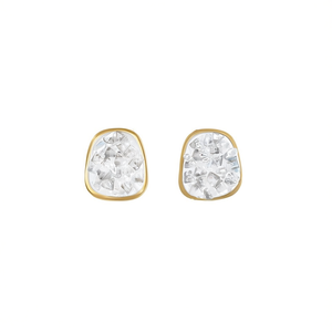 Fashion <b>Stud</b> <b>Earrings</b> 316L Stainless Steel PVD Gold Plating Sustainable Resistant - Product Image 2
