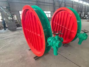 DN1800 Válvula de Mariposa de Gran Diámetro con Brida para Ventilación, Sellado Hermético para Altas Temperaturas y Medios Ácidos - Product Image 1