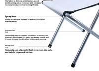 Léger Portable Oxford Table Pliante Tabouret Fer Train Style Meubles De Loisirs En Plein Air pour Plage Camping Pêche Métal
