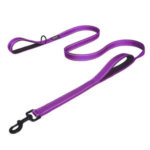 Guinzaglio per cani Anti-trazione riflettente resistente in Nylon resistente con 2 maniglie per traffico imbottite per cani di grossa taglia - Product Image 4