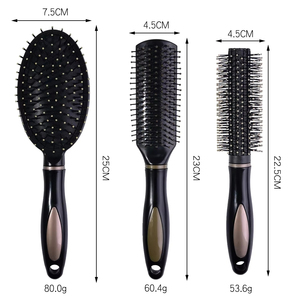 Wholesale Custom Home 3Pcs Set Scalp Massage Airbag Comb Plastic Handle <strong>Curly</strong> and Detangling Hair <strong>Brush</strong> - Product Image 5