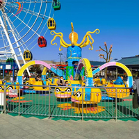 Usine de parc d'attractions bon marché pour enfants nouveau style de jeu Happy Rotary Flying Octopus Rides