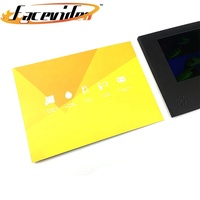 Carte de vœux en papier en gros avec écran LCD 7 pouces, brochure vidéo HD aux motifs Animaux, Fées et Amour pour le marketing professionnel