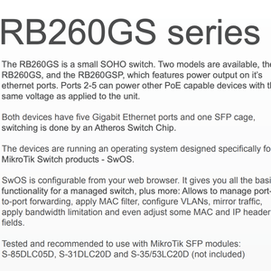 MikroTik RB260GS <b>Network</b> <b>Switch</b> - Product Image 3