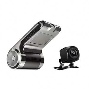 Dash Cam 2 canaux Full HD 1080P <span class=keywords><strong>voiture</strong></span> DVR USB ADAS enregistreur vidéo Vision nocturne caméra avant et arrière pour autoradio Android - Product Image 5