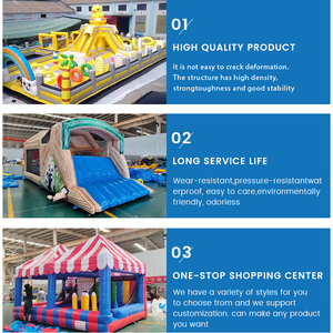 Chủ đề Cướp biển Thương mại bơm hơi tàu cướp biển trượt Bouncer sân chơi Vật liệu PVC thổi tùy chỉnh kích thước trong nhà/ngoài trời sử dụng - Product Image 5