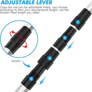 Filet à main pliant de poteau en aluminium télescopique de la Chine filet en fonte de maille de PE d'eau douce/d'eau salée pour la pêche au bar de poisson-chat de <span class=keywords><strong>truite</strong></span> - Product Image 4