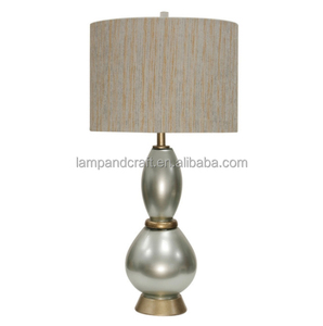 Lampe de table bleue réfléchissante Ombre corps en céramique peint en bleu réfléchissant blanc pour le marché du Moyen-Orient aux États-Unis et au Royaume-Uni - Product Image 3