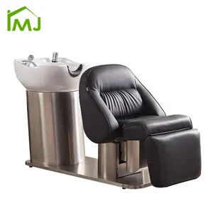 Luxury Electric adjustable lift salon Barber shop hair wash bed shampoo bowl chair