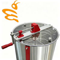 Extracteur de miel manuel à 4 cadres en acier inoxydable 304, séparateur de miel portable à manivelle, équipement de récolte apicole