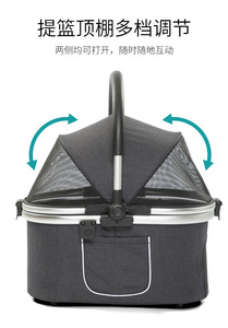 <span class=keywords><strong>Poussette</strong></span> pour animaux de compagnie pliable légère à <span class=keywords><strong>double</strong></span> couche, très vendue, 4 roues, grande capacité pour plusieurs chiens et chats - Product Image 2