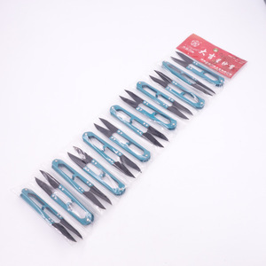 Dajixing Toothed Yarn Shears DJ-112T Stainless Steel U Shaped Spring Scissors For Trimming <b>Thread</b> Ends Garment Processing - Product Image 3