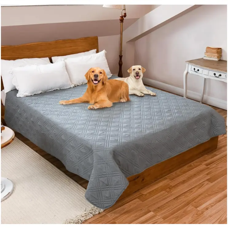 Mới Đến Chịu Nước Mềm Dog Pet Chăn Với Chống-Trượt Dán Cho Đồ Nội Thất Giường Sofa Con Chó Giường Bìa