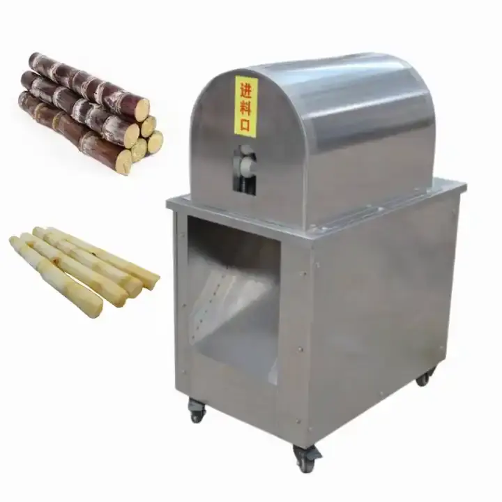 Machine commerciale à grande vitesse d'épluchage de canne à sucre éplucheur de peau de canne à sucre et machine de coupeur