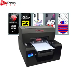 Signkanon-Sensor infrarrojo de pantalla táctil completamente automático, impresora de inyección de tinta A3 Uv plana, tarjeta de impresión, Impresión de funda de teléfono
