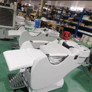 Moderner <span class=keywords><strong>Salon</strong></span> Waschsessel mit Keramikbecken, Liegefunktion und <span class=keywords><strong>Massage</strong></span> für die Haarwäsche - Product Image 4