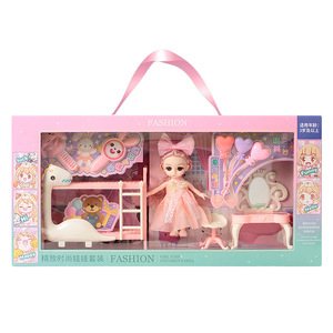 Ensemble de déguisement pour poupées, jouet de jeu d'imitation, coffret cadeau, ensemble de jeu de poupée princesse pour filles, cadeau d'anniversaire ou de vacances - Product Image 1