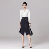 Ensembles de costumes pour femmes, vêtements de bureau pour femmes, robe formelle en polyester pour une image professionnelle, OEM ODM