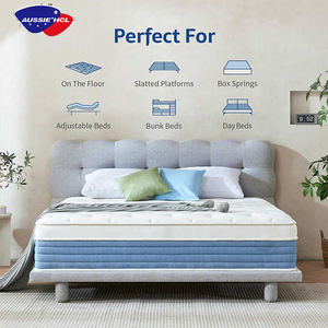 Cama Plegable Ortopédica <span class=keywords><strong>Queen</strong></span> con Colchón de Resortes y Espuma de Aire, Cama Doble Matrimonial, Colchones de Resortes con Látex y Espuma Viscoelástica de Confort - Product Image 4
