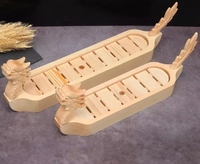 Plateau à sushi personnalisé avec logo de dragon japonais, plateau à sushi Dvestn, bateau à sushi