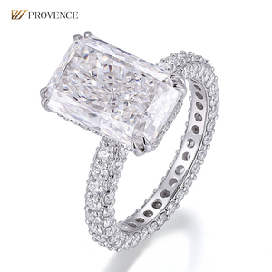 Custom 18k gioielli in oro cuscino da laboratorio DEF Cut VVS laboratorio cresciuto anello di fidanzamento di lusso donna anello di diamanti oro anello di nozze - Product Image 2