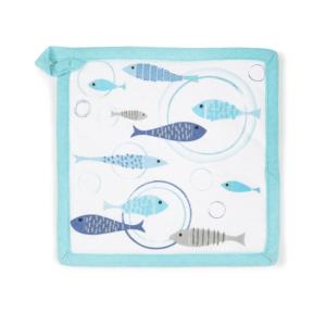 Porte-pot en coton Excelsa Mer du Nord 20x20 cm multicolore, accessoire de rangement de cuisine - Product Image 1