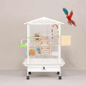 Nueva jaula grande de acero inoxidable para Pájaros vivos, jaula para pájaros canarios, vivero de aves de cría - Product Image 6