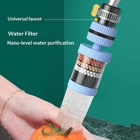 Perlengkapan Sanitasi Keran Rumah Tangga yang Dapat Dilepas dan Dicuci, Anti Cipratan Air, Dilengkapi Filter 360 °   CE SASO U...