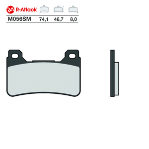 ผ้าเบรกมอเตอร์ไซค์ R-Attack รุ่น M056SM สีทองแดง แบบซินเทอร์ สำหรับล้อหน้า - Product Image 1
