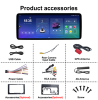 Autoradio Android 12,3 pouces 8 cœurs avec écran tactile Bluetooth CarPlay Stéréo
