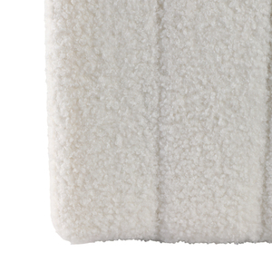 Pouf Decorativo Quadrato Scanalato per Arredamento Casa, Elegante Sgabello per Toeletta, Camera da Letto, Ufficio - Product Image 5