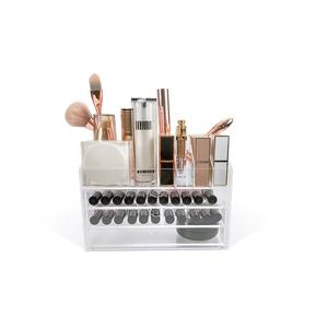 Venta caliente lápiz labial personalizado maquillaje pinceles cajón organizador conjunto cajas acrílico transparente organizador cosmético para maquillaje - Product Image 6