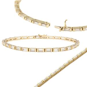 Gemnel 925 Sterling Silver Tennis Diamond <strong>rainbow</strong> <strong>Bracelets</strong> &amp; Bangles - Product Image 3