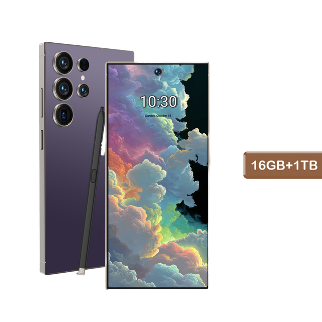 Low Price Global S25 Ultra Android 14 5G Smart Mobile Phone Colorful Large Screen 16+1TB French