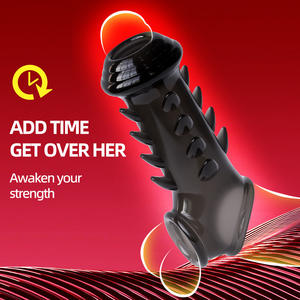 Anillo de silicona TPE con Diente de lobo para hombre, Juguetes sexuales, protector de alargamiento, bloqueo de retardo de sujeción escrotal, masaje y consoladores inspirados - Product Image 2