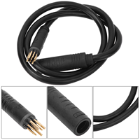 Câble d'extension de moteur de roue de vélo électrique à 9 broches, connecteur femelle à mâle, accessoire pour vélo électrique