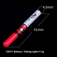 Bâtons lumineux de pêche ZHUO RUUN CR322 Starlight, sans batterie, LED, pour la pêche de nuit, pour la pêche au snapper, au poisson-chat, au requin et autres espèces cibles.
