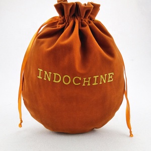 Bolsa de terciopelo personalizada con cordón para pendientes, empaque de joyería de microfibra de gamuza sintética, estuche de exhibición para joyas - Product Image 1