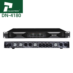 Amplificatore di Potenza Professionale Paulkitson DN4180 Classe D 4x1800W per Palco, 4 Ohm, in Metallo, per Altoparlanti e Apparecchiature Audio - Product Image 1