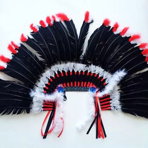 <span class=keywords><strong>De</strong></span> alta calidad <span class=keywords><strong>de</strong></span> <span class=keywords><strong>Carnaval</strong></span> tocado <span class=keywords><strong>de</strong></span> <span class=keywords><strong>plumas</strong></span> indio <span class=keywords><strong>con</strong></span> <span class=keywords><strong>plumas</strong></span> <span class=keywords><strong>de</strong></span> pavo - Product Image 5
