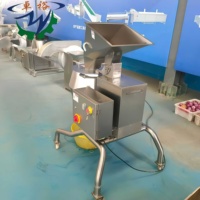 Multifunctionele zware commerciële automatische aardappel- en fruitsnijmachine, dunne frietjes snijmachine, 304 roestvrijstalen motor