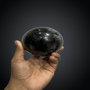Esfera de Cristal Tallada de Ágata Negra Natural Grande – Piedra Preciosa Curativa, Decoración para el Hogar, Regalo para el Día de la Madre - Product Image 2