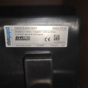 Ventilador Centrífugo de Refrigeración para Caldera de Gas G3G315-M3G150FF 400VAC50/60HZ, Independiente, ODM OEM, 8000W, 6000 RPM - Product Image 6