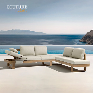 Ensemble de mobilier de jardin et de terrasse en aluminium contemporain Couture pour villas, canapés de jardin pour cours et hôtels, Wings Patio - Product Image 5