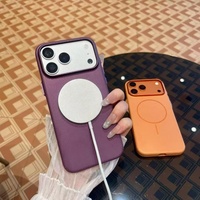   Étui de téléphone magnétique en fibre de carbone, coque de protection en PC pour iPhone 18 Pro Max, charge sans fil, antichoc, 5 couleurs