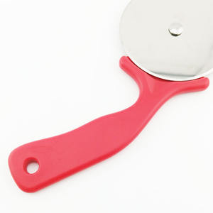Red <b>Pizza</b> Cutter Stainless Steel Non Slip Handle Baking <b>Tool</b> For <b>Pizza</b> Cheese Cutting - Product Image 1