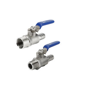 Vanne à bille sanitaire personnalisée 304/316L - Tri-Clamp à dégagement rapide pour systèmes de qualité alimentaire Vanne à bille PVC Covna - Product Image 1