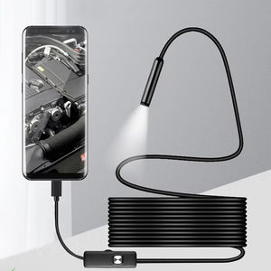 Caméra d'endoscopie automobile Full HD CMOS MicroUSB Type-C Smartphone Android 5M 10m Câble rigide flexible 8mm IP67 Étanche 30fps Cloud - Product Image 1