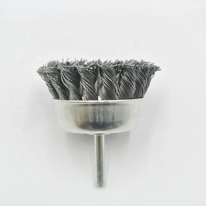 SATC - Max 12500 R.P.M Knotted Wire Brush for 6mm Shake Drill