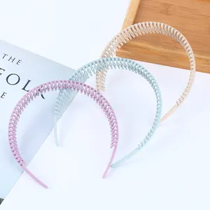 Wholesale Eco- friendly Biodegradable Effortless Beauty Headbands Zig Zag Shark Tooth Hair Comb Headbands Thin Hair Hoop